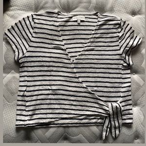 Madewell wrap T-shirt with tie at the side